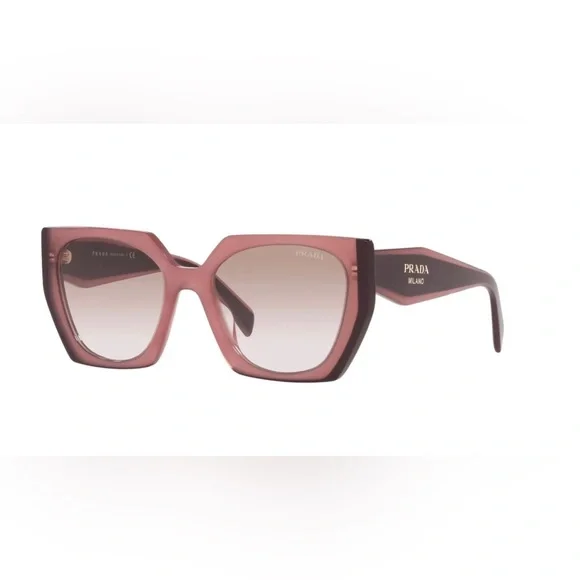 PRADA Pink and Maroon Sunglasses Prada PR 17WS S (49 - 20) with Brown lenses and Pink frame  main image 4